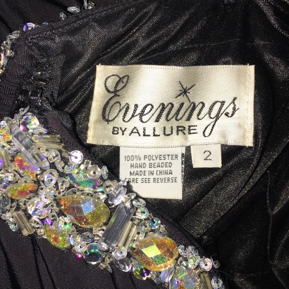 NWOT Allure Evening Sweetheart Crystal Dress - Picture 4 of 6